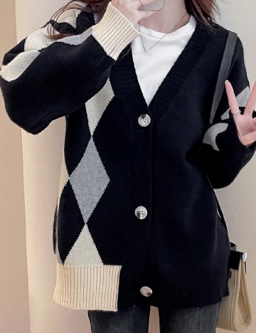 Cardigan Alicedudu, negru