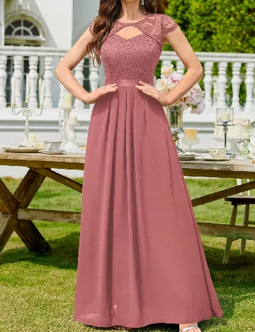 Rochie lunga MISSMAY, roz
