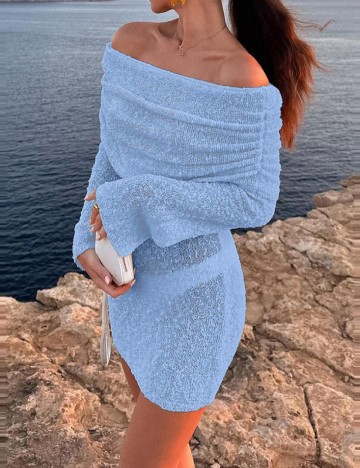Rochie de plaja SHEIN, albastru
