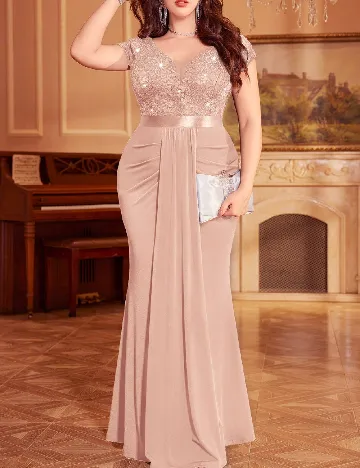 Rochie lunga MISSMAY Plus Size, roz