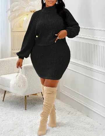 Compleu SHEIN CURVE, negru