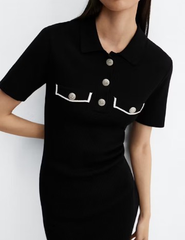 Rochie scurta Mango, negru