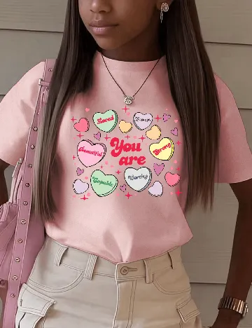 Tricou SHEIN, roz