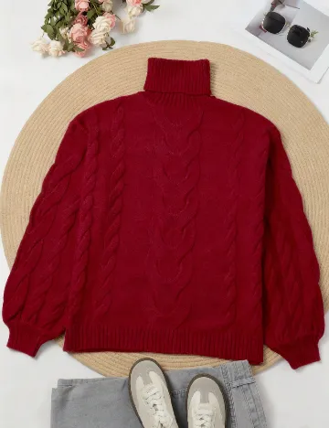 Pulover Oversize SHEIN, rosu
