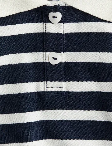 Tricou H&M, alb/bleumarin