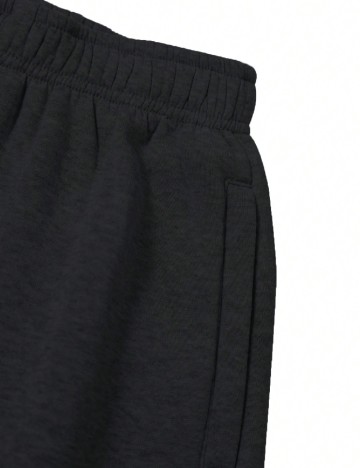 Set pantaloni 2 perechi Shein Kids, gri/negru