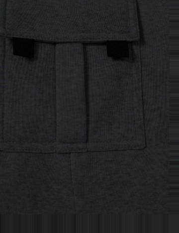 Set pantaloni 2 perechi Shein Kids, gri/negru
