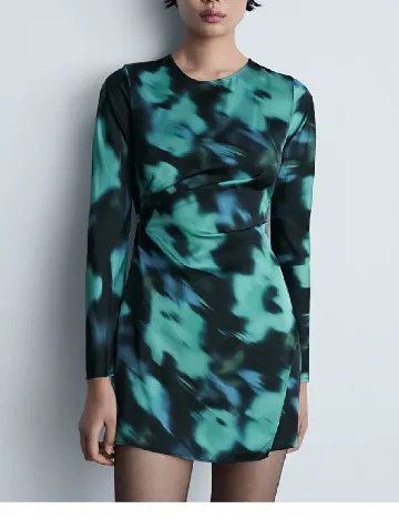 Rochie scurta Mango, mix culori