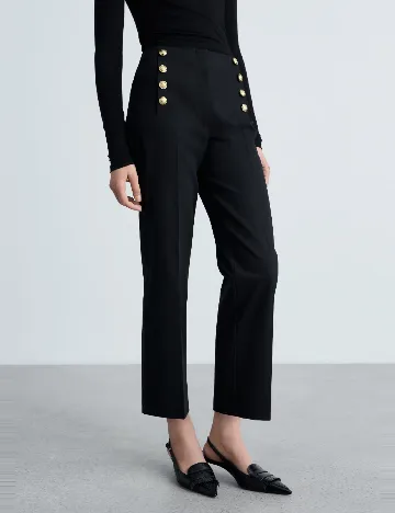 Pantaloni Mango, negru