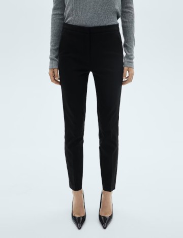 Pantaloni Mango, negru