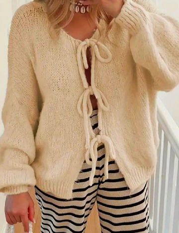 Cardigan SHEIN, crem