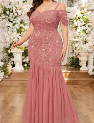 Rochie lunga MISSMAY Plus Size, roz
