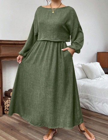 Compleu SHEIN CURVE, verde