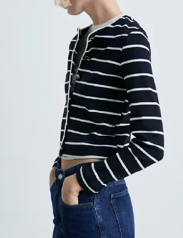 Cardigan Mango, bleumarin inchis