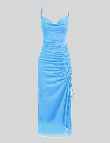Rochie medie Jillumi, albastru