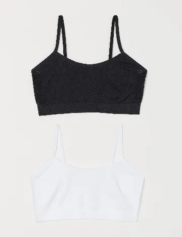 Set topuri 2 bucati H&M, mix culori