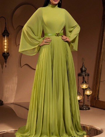 Rochie lunga AMILUCK, verde