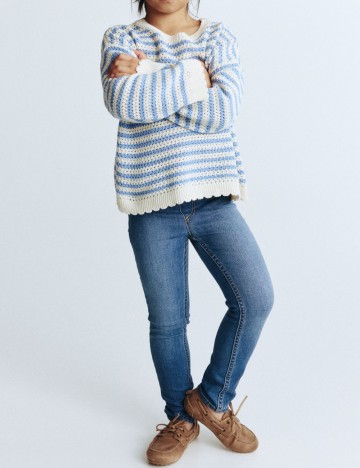 Blugi H&M, albastru