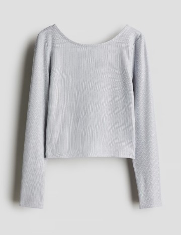 Bluza H&M, gri deschis