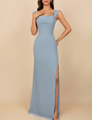 Rochie lunga Moevio, albastru