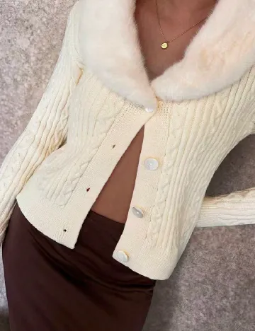 Cardigan SHEIN, crem