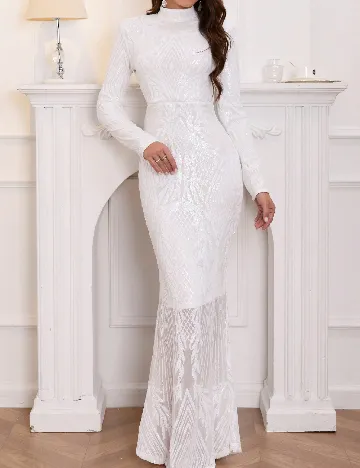 Rochie lunga SHEIN, alb