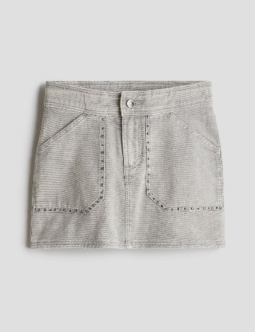 Fusta H&M, gri deschis