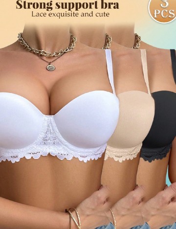 Set sutiene 3 bucati SHEIN, mix culori