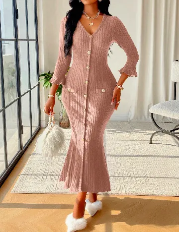 Rochie lunga SHEIN, roz