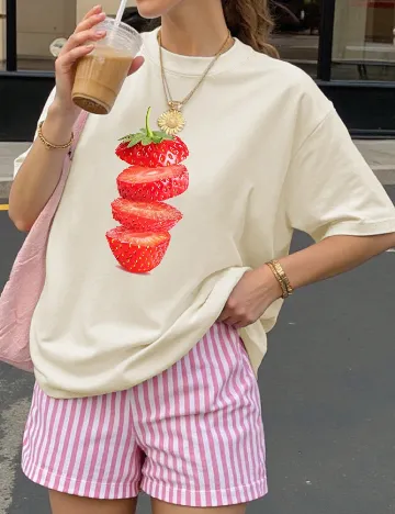 Tricou SHEIN, crem