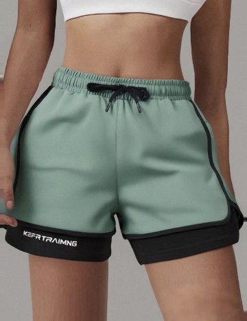 Pantaloni scurti SHEIN, verde
