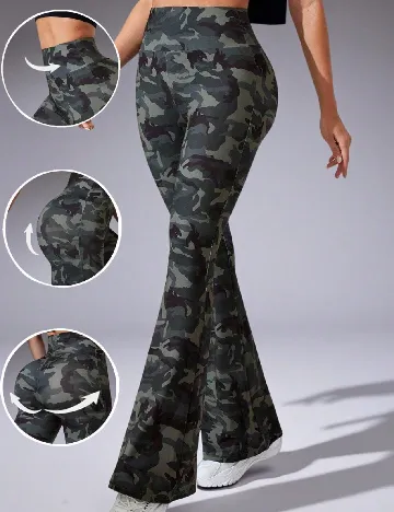 Pantaloni SHEIN CURVE, verde