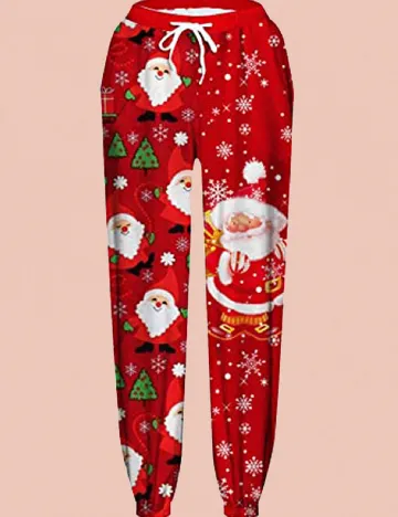 Pantaloni SHEIN, rosu