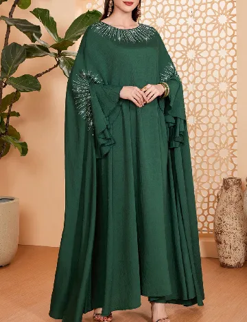 Rochie lunga Toleen, verde