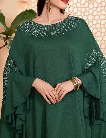 Rochie lunga Toleen, verde