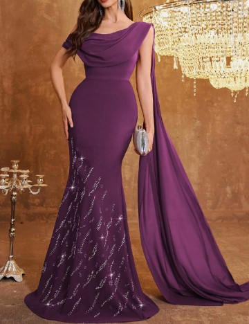 Rochie lunga Toleen, mov
