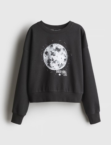 Bluza H&M, gri inchis