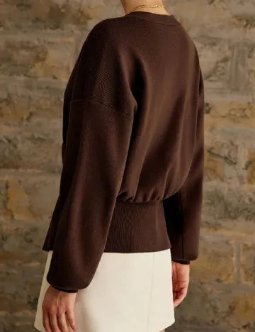 Cardigan SHEIN, maro
