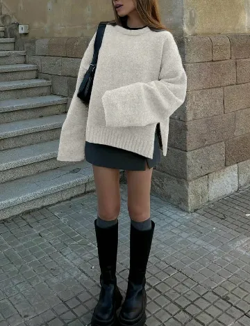 Bluza Oversize SHEIN, bej
