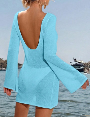Rochie de plaja SHEIN, albastru