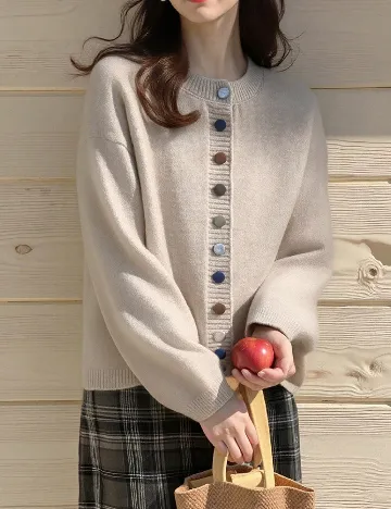 Cardigan Alicedudu, bej