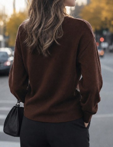 Cardigan SHEIN, maro