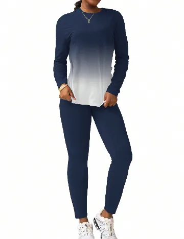 Compleu SHEIN, bleumarin/alb