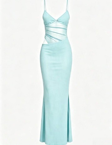 Rochie lunga SHEIN, albastru deschis