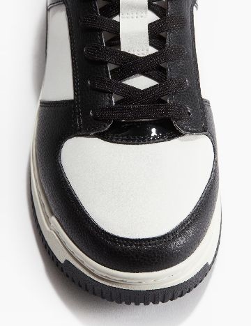 Adidasi H&M, alb/negru