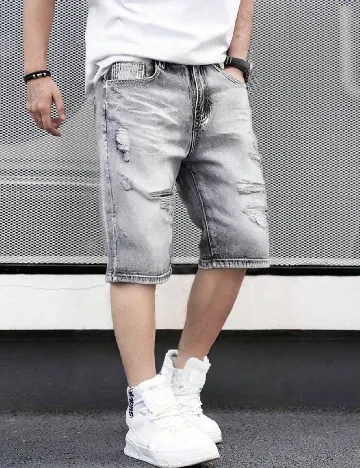 Pantaloni scurti SHEIN, gri