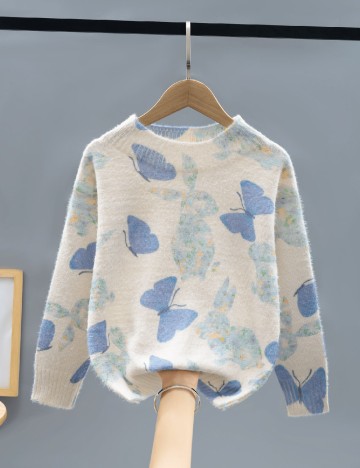 Bluza Shein Kids, crem
