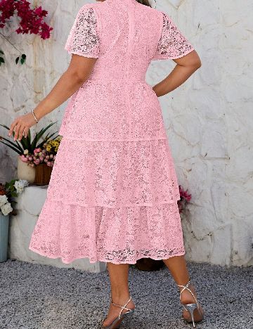 Rochie medie SHEIN CURVE, roz