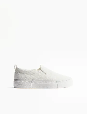 Espadrile H&M, alb