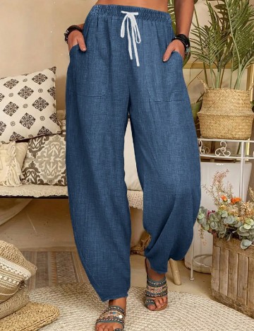 Pantaloni SHEIN, albastru